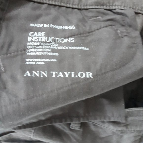 Brown Velvet Pants Ann Taylor LOFT Velvet Skinny Pants - Picture 3 of 3